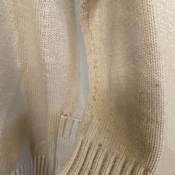 Nice Tan Brown Women’s Cardigan High Neck Beach Sweater Surf Size S Oversized - Picture 4 of 8